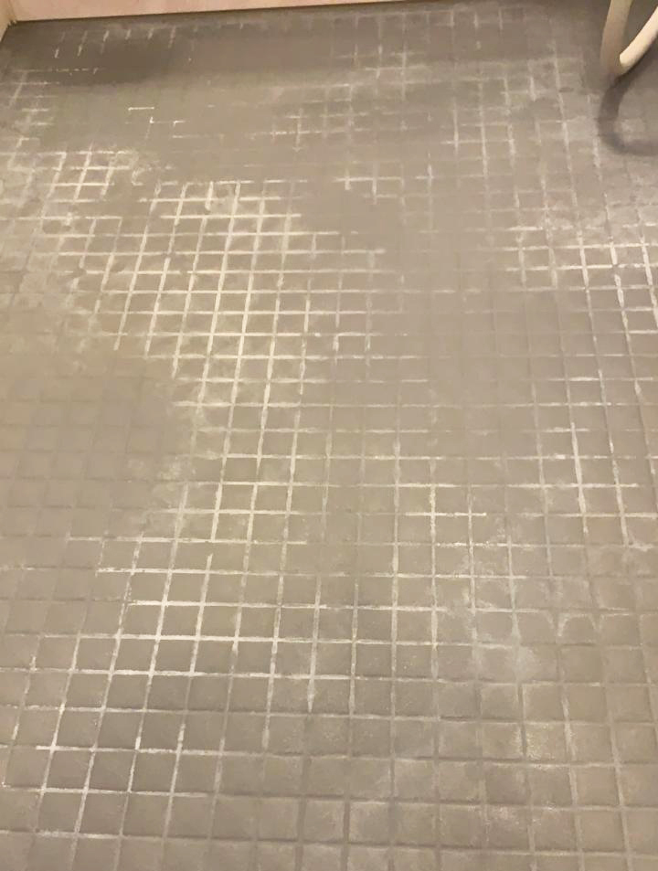 浴室床（洗い場）シート貼り